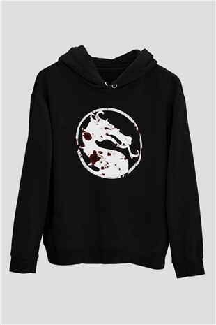 Mortal Kombat Siyah Unisex Hoodie