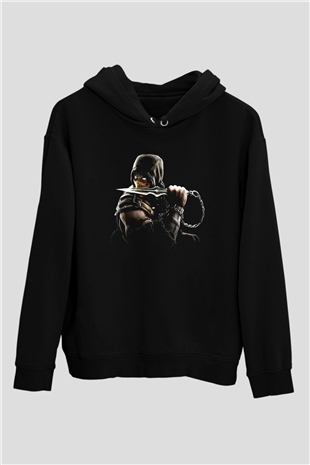 Mortal Kombat Siyah Unisex Hoodie