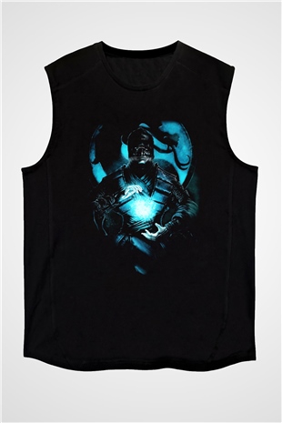 Mortal Kombat Siyah Unisex Kolsuz Tişört