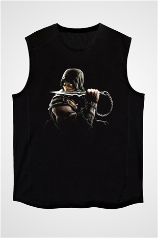 Mortal Kombat Siyah Unisex Kolsuz Tişört