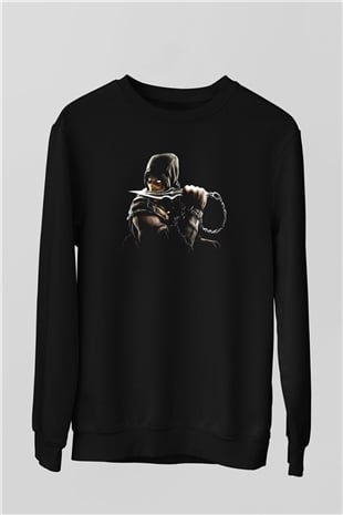 Mortal Kombat Siyah Unisex Sweatshirt