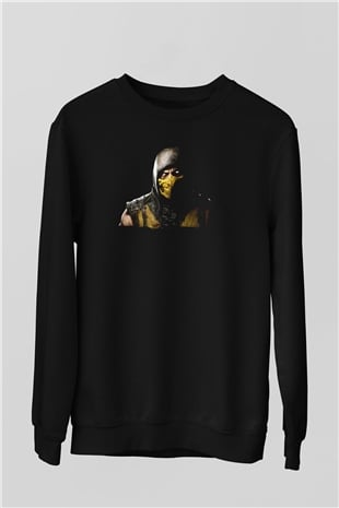 Mortal Kombat Siyah Unisex Sweatshirt