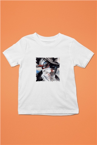 Mos Def Baskılı Unisex Beyaz Çocuk Tişört