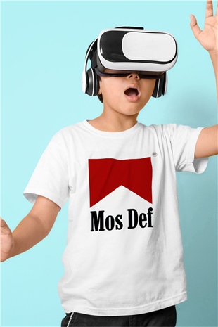 Mos Def Beyaz Unisex Çocuk Tişört