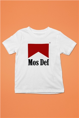 Mos Def Beyaz Unisex Çocuk Tişört