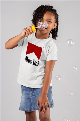 Mos Def Beyaz Unisex Çocuk Tişört