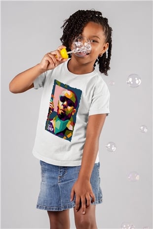 Mos Def Beyaz Unisex Çocuk Tişört