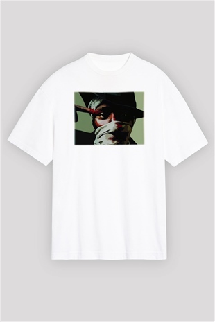 Mos Def Beyaz Unisex Oversize Tişört T-Shirt