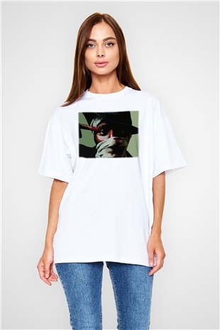 Mos Def Beyaz Unisex Oversize Tişört T-Shirt