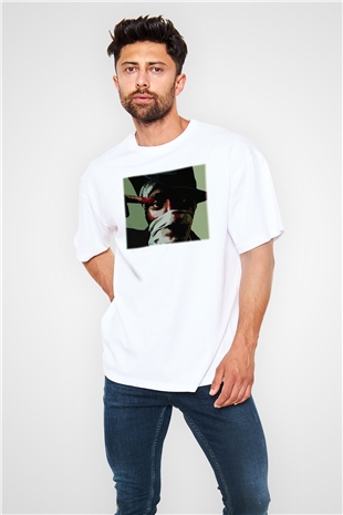 Mos Def Beyaz Unisex Oversize Tişört T-Shirt