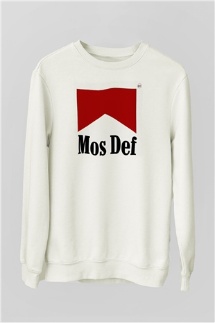Mos Def Beyaz Unisex Sweatshirt