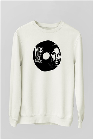 Mos Def Beyaz Unisex Sweatshirt