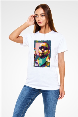 Mos Def Beyaz Unisex Tişört T-Shirt - TişörtFabrikası