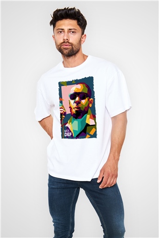 Mos Def Beyaz Unisex Tişört T-Shirt - TişörtFabrikası