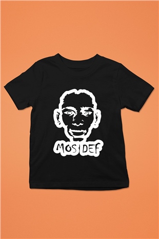 Mos Def Siyah Unisex Çocuk Tişört