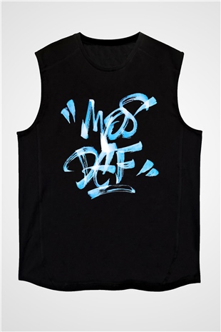 Mos Def Siyah Unisex Kolsuz Tişört