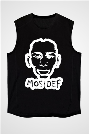 Mos Def Siyah Unisex Kolsuz Tişört