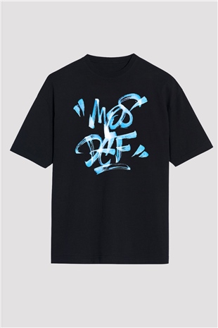 Mos Def Siyah Unisex Oversize Tişört T-Shirt