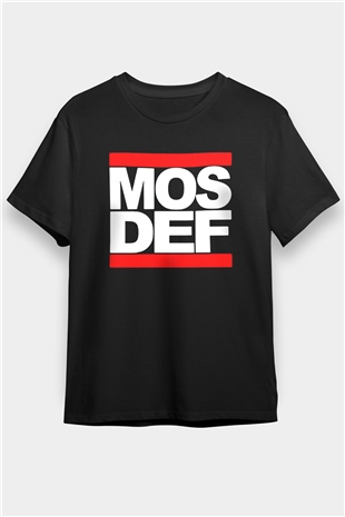 Mos Def Siyah Unisex Tişört T-Shirt - TişörtFabrikası