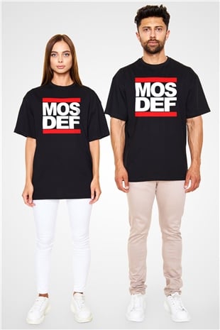 Mos Def Siyah Unisex Tişört T-Shirt - TişörtFabrikası