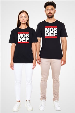 Mos Def Siyah Unisex Tişört T-Shirt - TişörtFabrikası