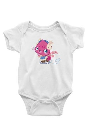 Moshi Monsters Beyaz Bebek Body - Zıbın