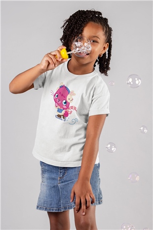 Moshi Monsters Beyaz Unisex Çocuk Tişört