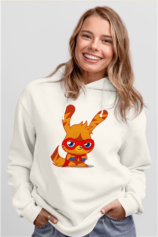 Moshi Monsters Beyaz Unisex Hoodie