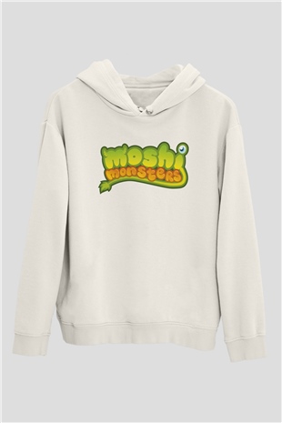 Moshi Monsters Beyaz Unisex Hoodie