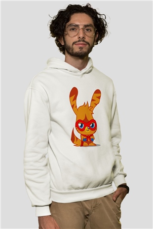 Moshi Monsters Beyaz Unisex Hoodie