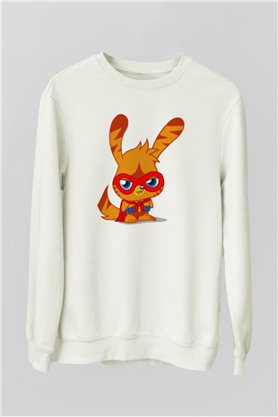 Moshi Monsters Beyaz Unisex Sweatshirt
