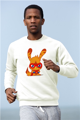 Moshi Monsters Beyaz Unisex Sweatshirt
