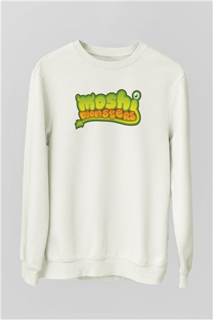 Moshi Monsters Beyaz Unisex Sweatshirt
