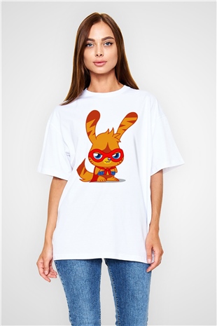 Moshi Monsters Beyaz Oversize Tişört Oversize T-shirt