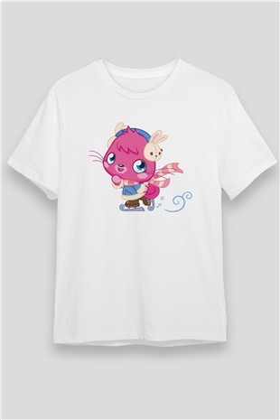Moshi Monsters Beyaz Unisex Tişört T-Shirt