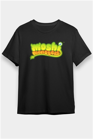 Moshi Monsters Siyah Unisex Tişört T-Shirt