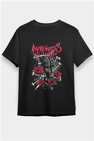 Motionless in White Baskılı Unisex Siyah Tişört - Tshirt