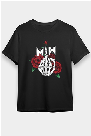 Motionless in White Baskılı Unisex Siyah Tişört - Tshirt