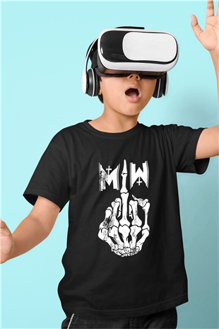 Motionless in White Baskılı Unisex Siyah Çocuk Tişört - Tshirt