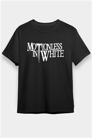 Motionless in White Baskılı Unisex Siyah Tişört - Tshirt