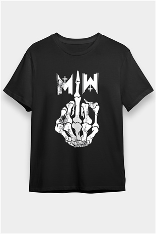 Motionless in White Baskılı Unisex Siyah Tişört - Tshirt