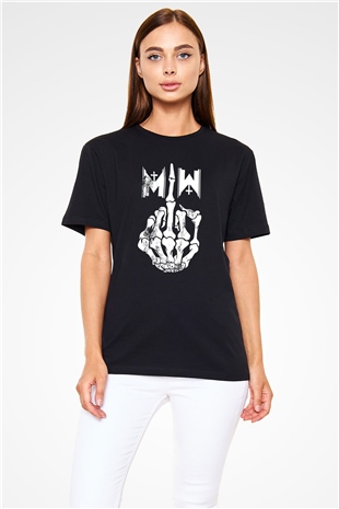 Motionless in White Baskılı Unisex Siyah Tişört - Tshirt