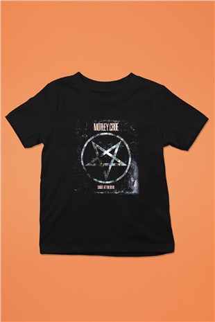 Mötley Crüe Baskılı Siyah Unisex Çocuk Tişört