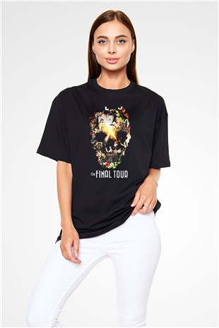 Mötley Crüe Siyah Unisex Oversize Tişört T-Shirt