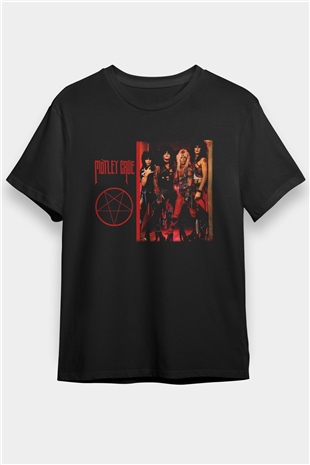Mötley Crüe Siyah Unisex Tişört T-Shirt - TişörtFabrikası
