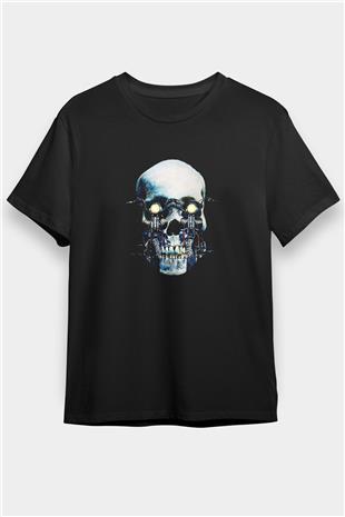 Motor Sporları - Motor sports Baskılı Unisex Siyah Tişört - Tshirt