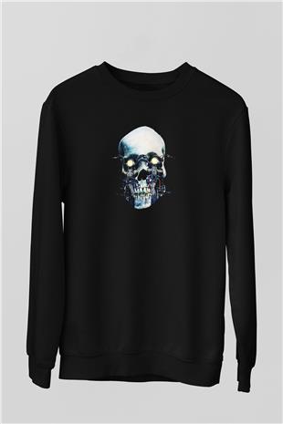Motor Sporları - Motor sports Baskılı Unisex Siyah Sweatshirt