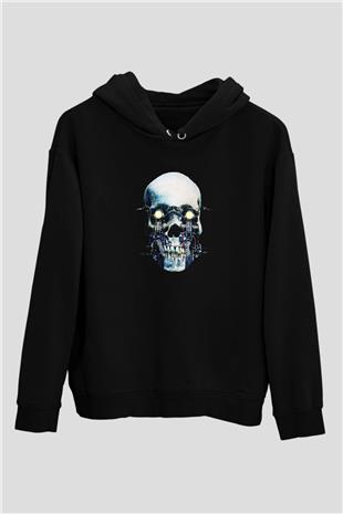 Motor Sporları - Motor sports Baskılı Unisex Siyah Hoodie
