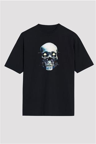 Motor Sporları - Motor sports Baskılı Unisex Siyah Oversize Tişört