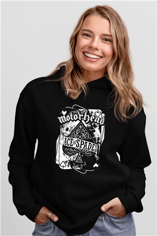 Motörhead Ace Of Spades Siyah Unisex Hoodie